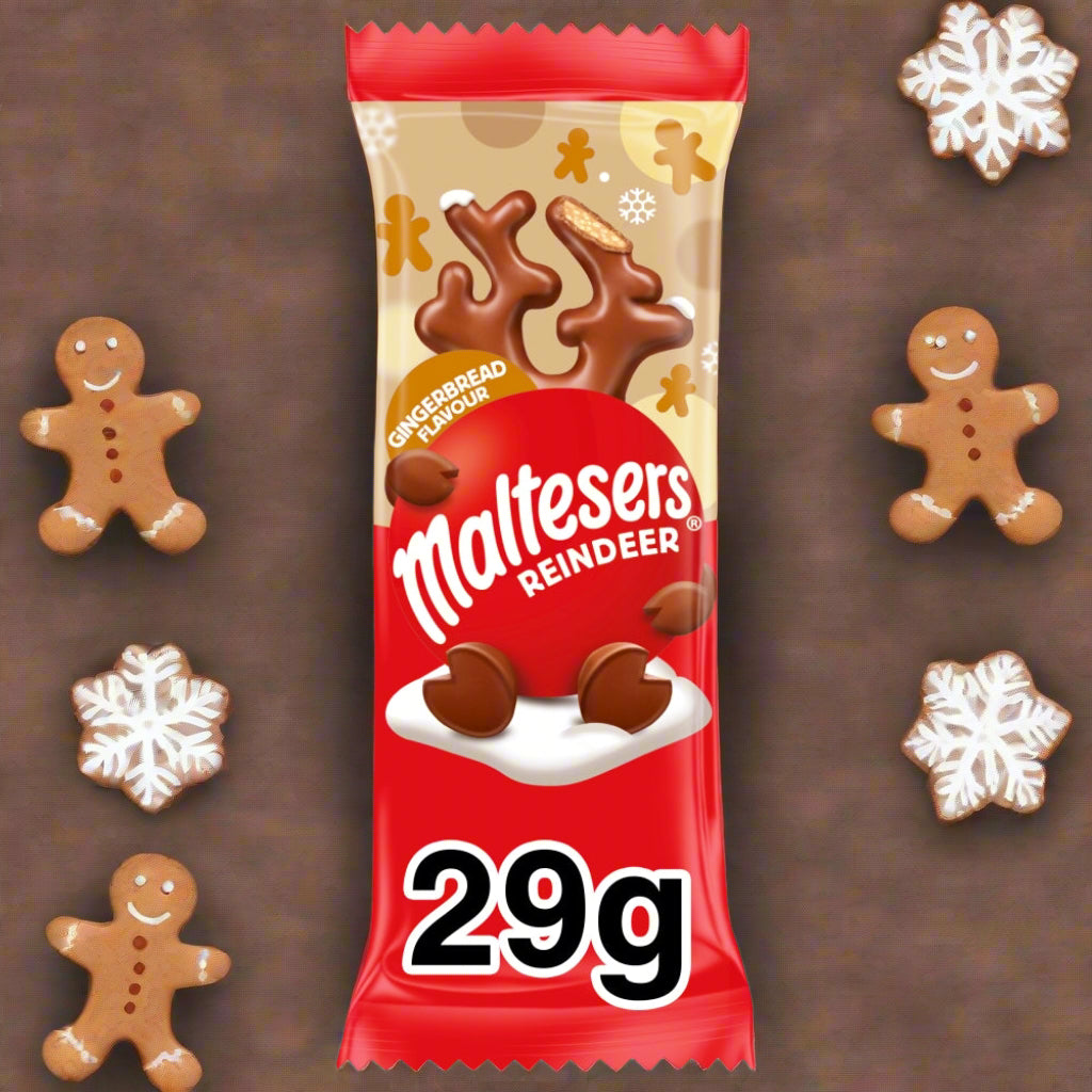 Maltesers Reindeer Gingerbread Chocolate Christmas Treat 29g