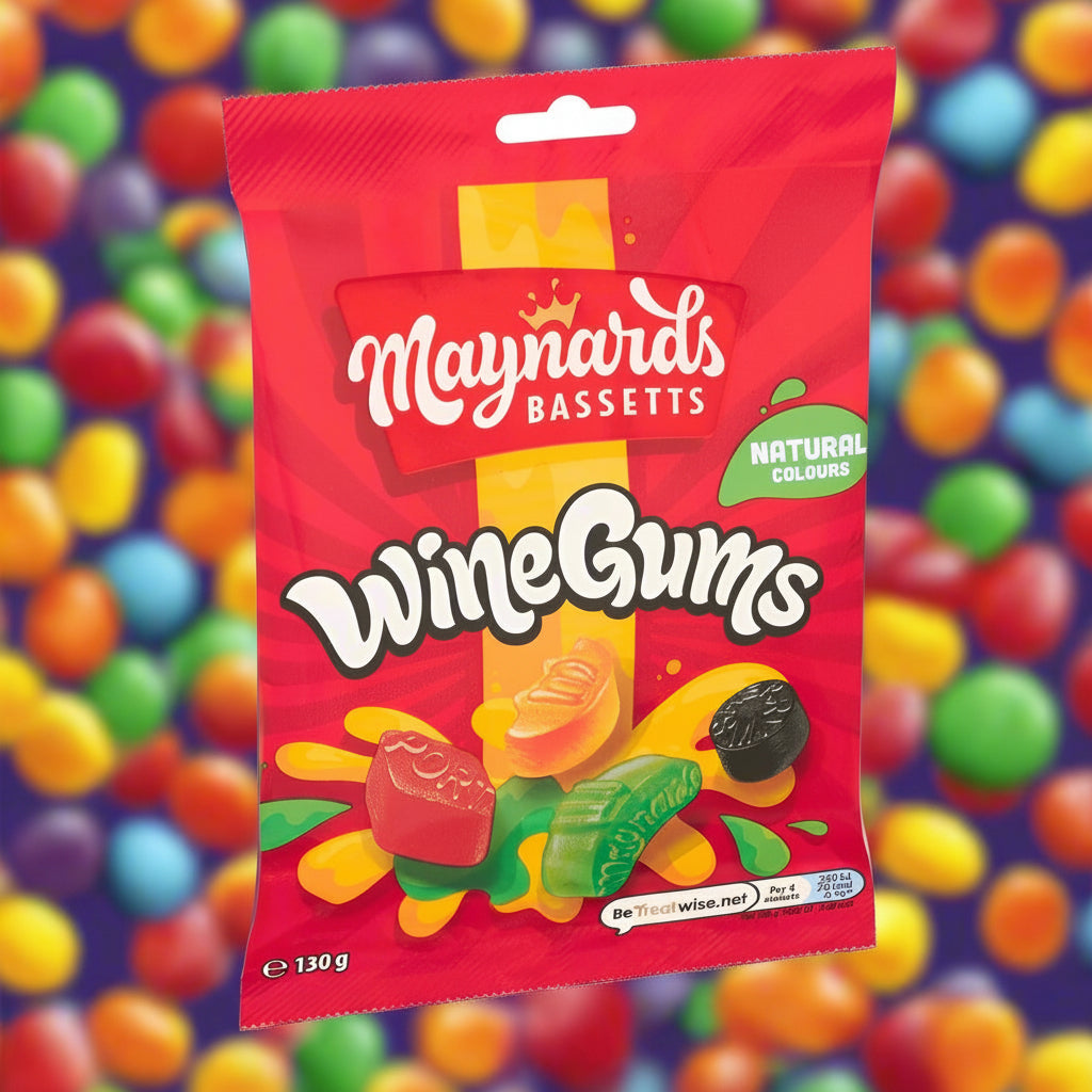 Maynards Bassetts Wine Gums Sweets Bag 130g £1.35