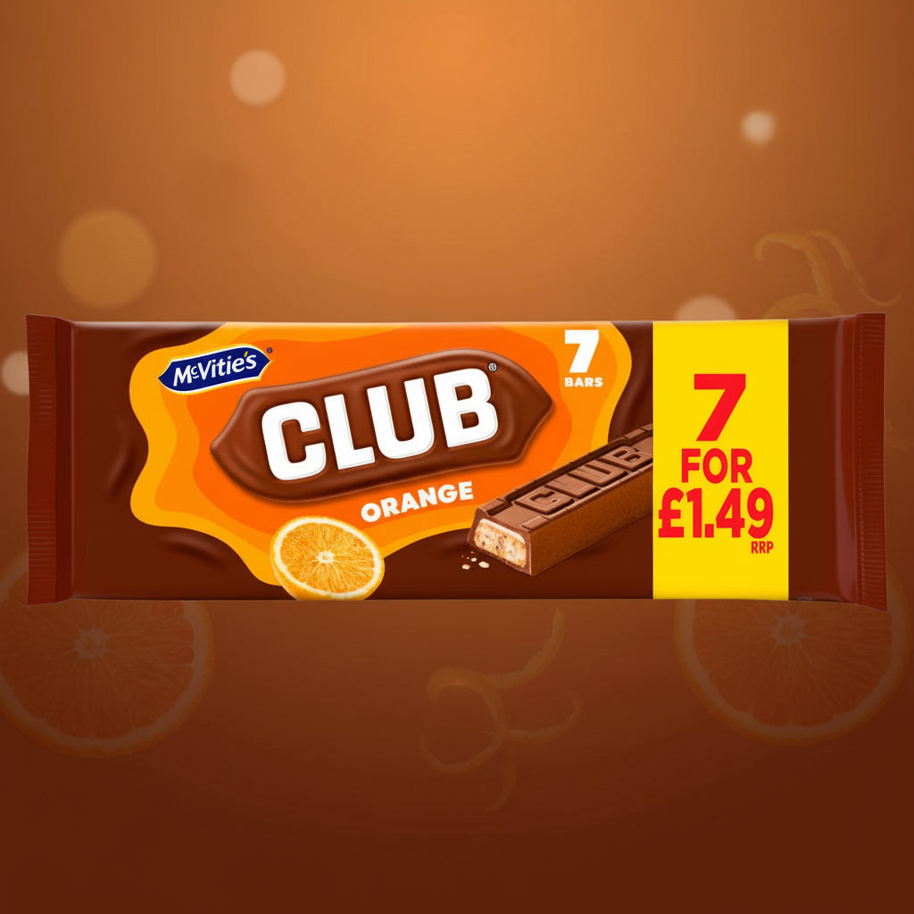 McVitie's Club Orange Bars 7 x 22g (132g) £1.49