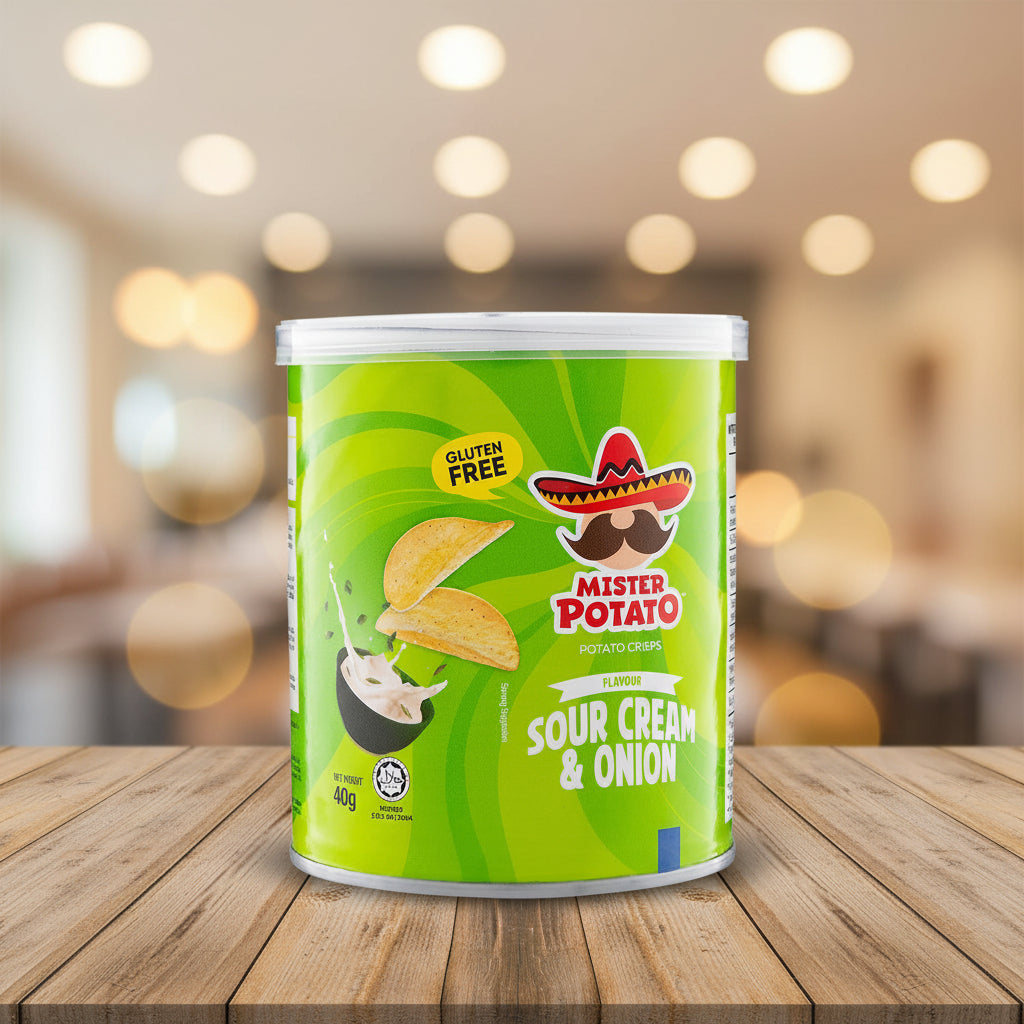 Mister Potato Sour Cream & Onion Crisps 40g