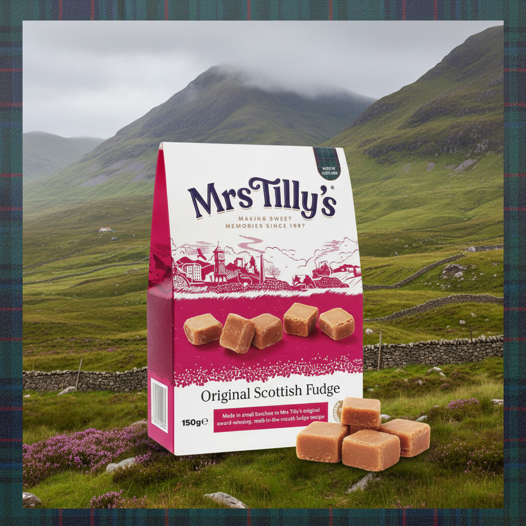 Mrs Tilly's Original Scottish Fudge Gift Box 150g