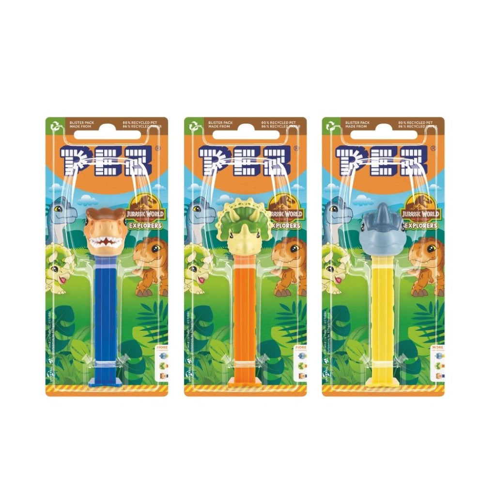 Pez Jurassic World Explorers 1+2 Impulse Packs 17g