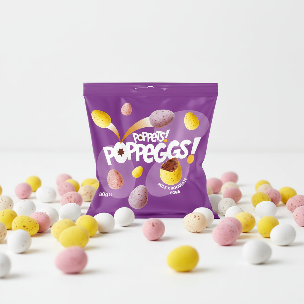 Poppets Poppeggs Milk Chocolate Eggs 80g