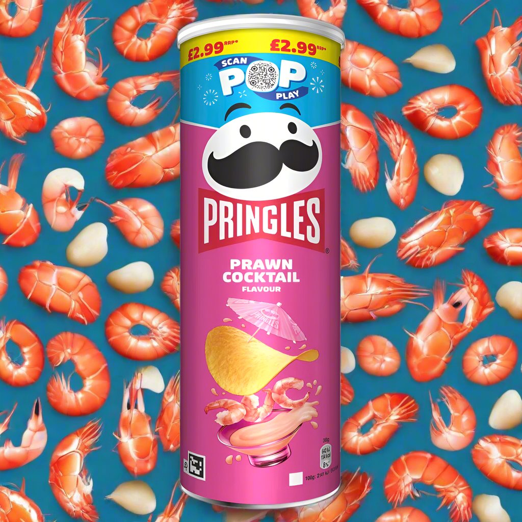 Pringles Prawn Cocktail Crisps Can 165g