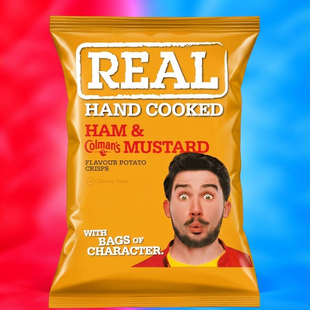 Real Hand Cooked Ham & Colemans Mustard Flavour 35g Single Packet