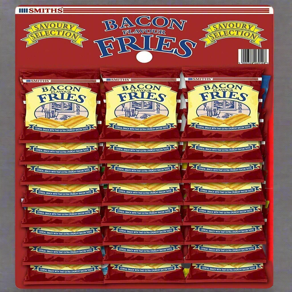 Smiths Savoury Snacks Selection Bacon Fries Carded Pub Snacks 24g 24 Pack