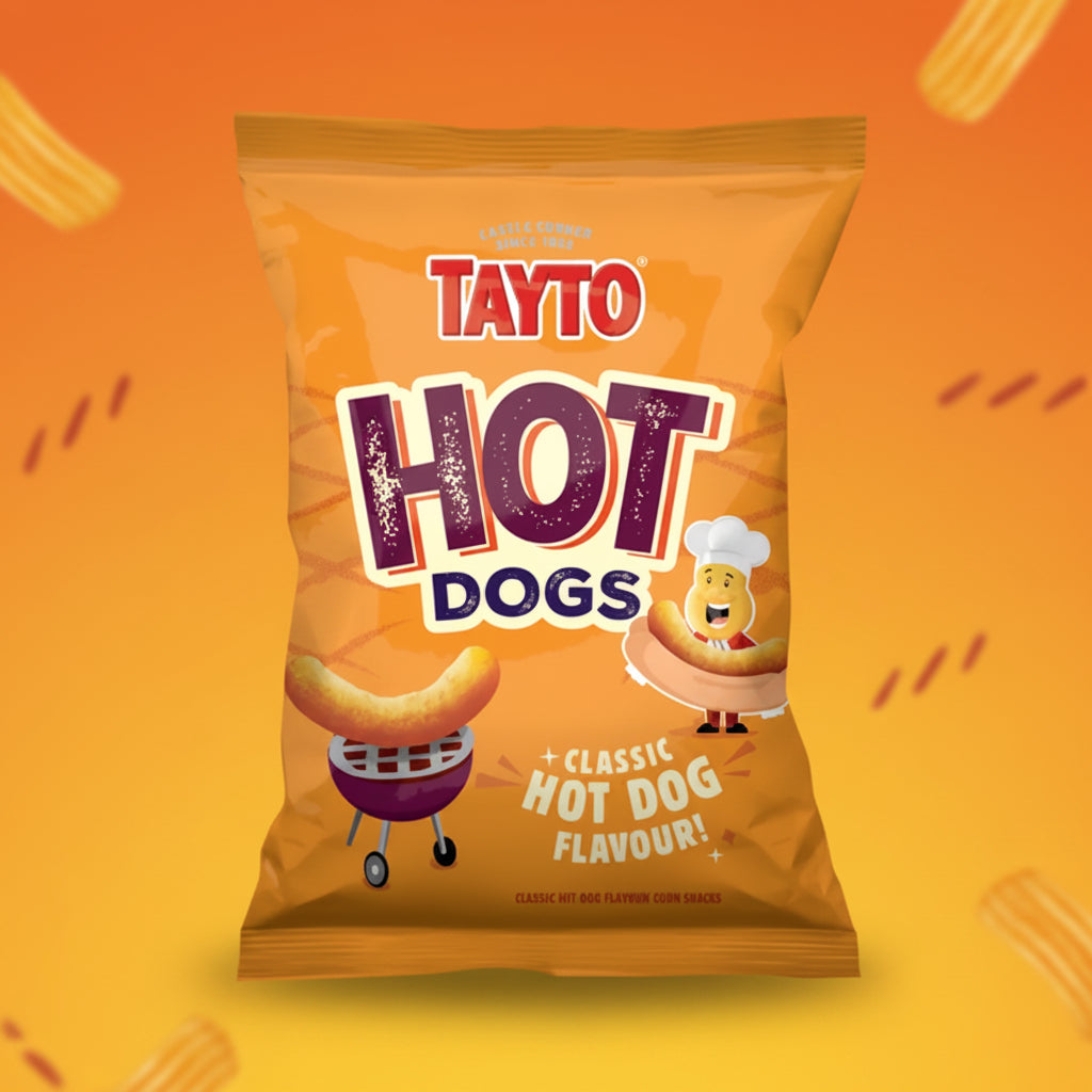 SPECIAL Tayto Classic Hot Dog Flavour Corn Snacks 65g BBE 28 NOV 2026