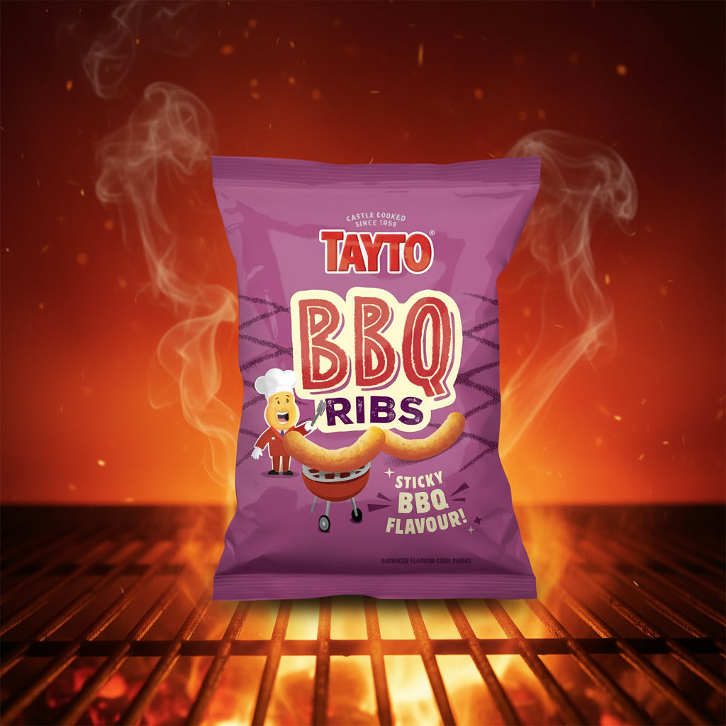 SPECIAL Tayto Sticky BBQ Ribs Flavour Corn Snacks 65g BBE 5 DEC 2026