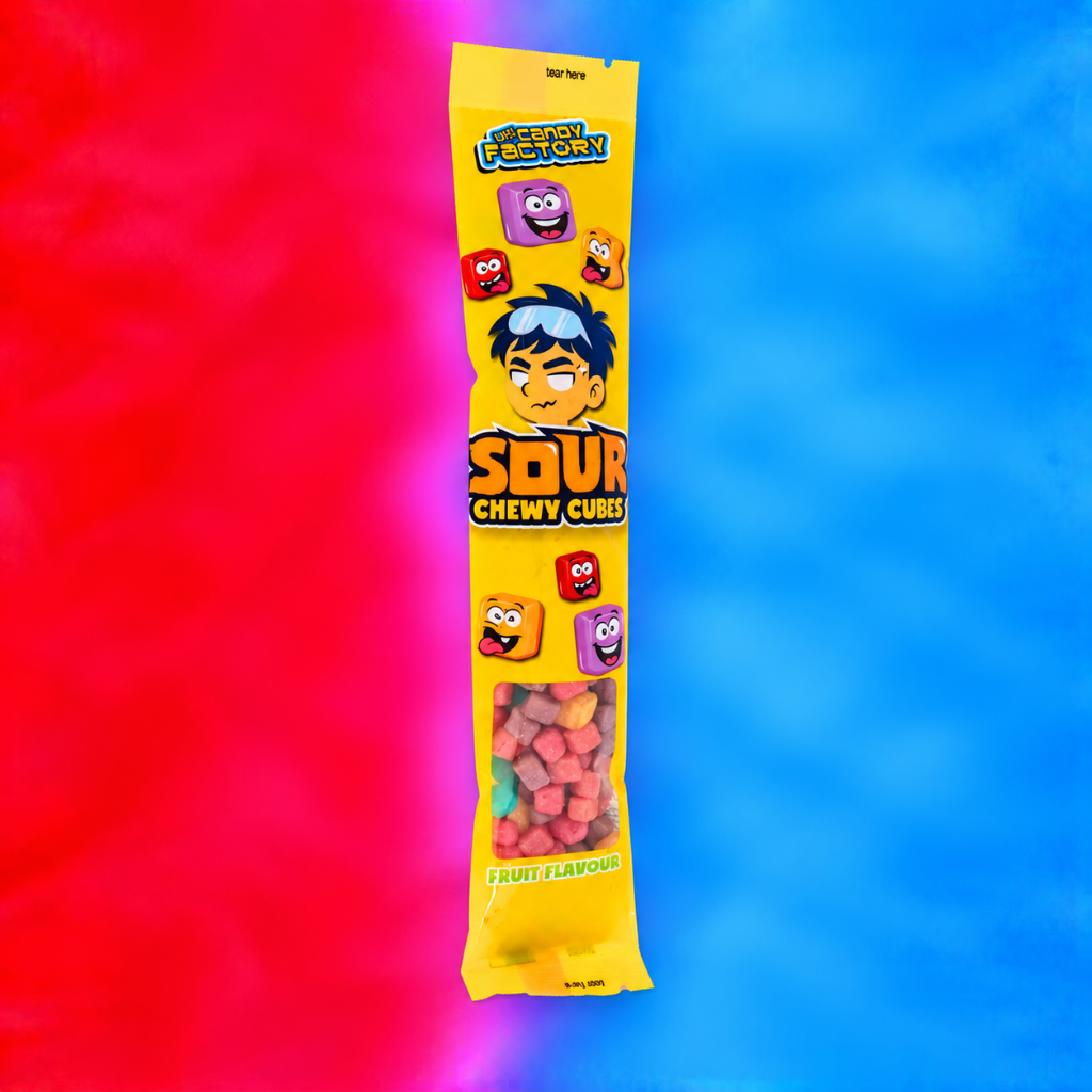 Crazy Candy Factory Sour Chewy Cubes 50g