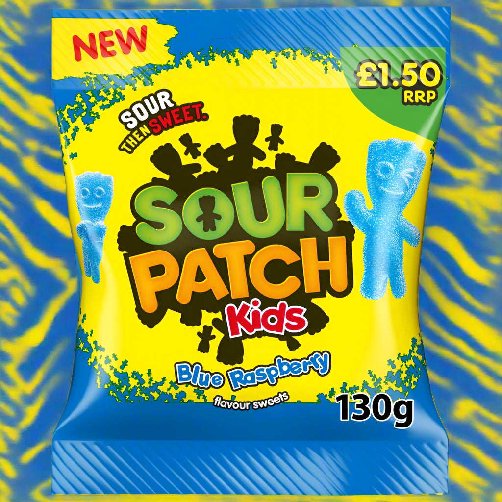 Sour Patch Kids Blue Raspberry Sweets Bag £1.50 PMP 130g