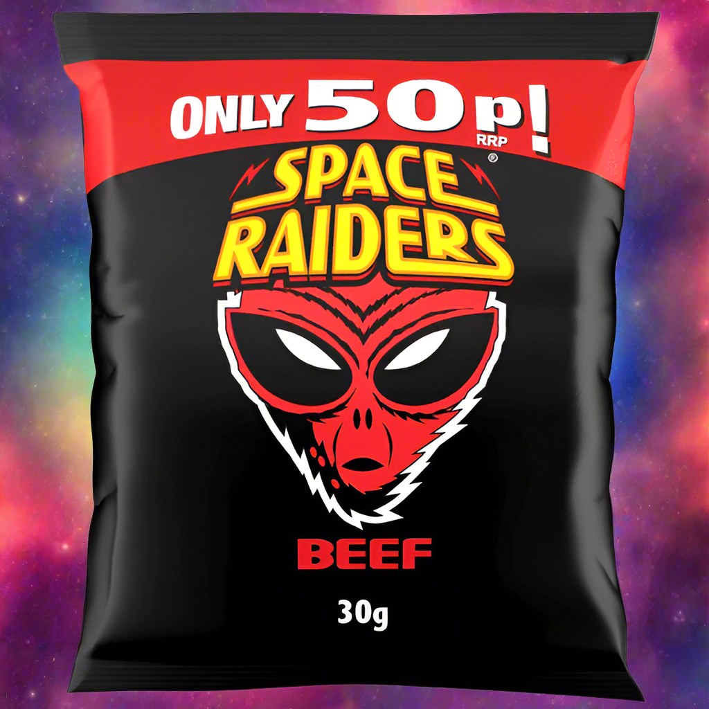 Space Raiders Beef Snacks 30g Single Packet