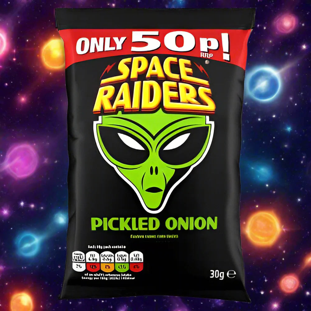 Space Raiders Pickled Onion Snacks 25g Single Packet