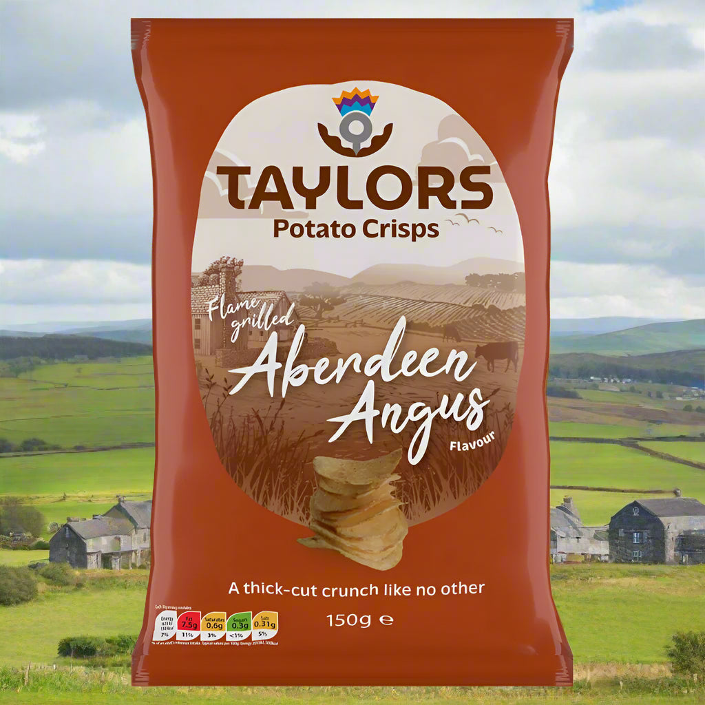 Taylors Flame Grilled Aberdeen Angus Straight Cut Potato Crisps 150g