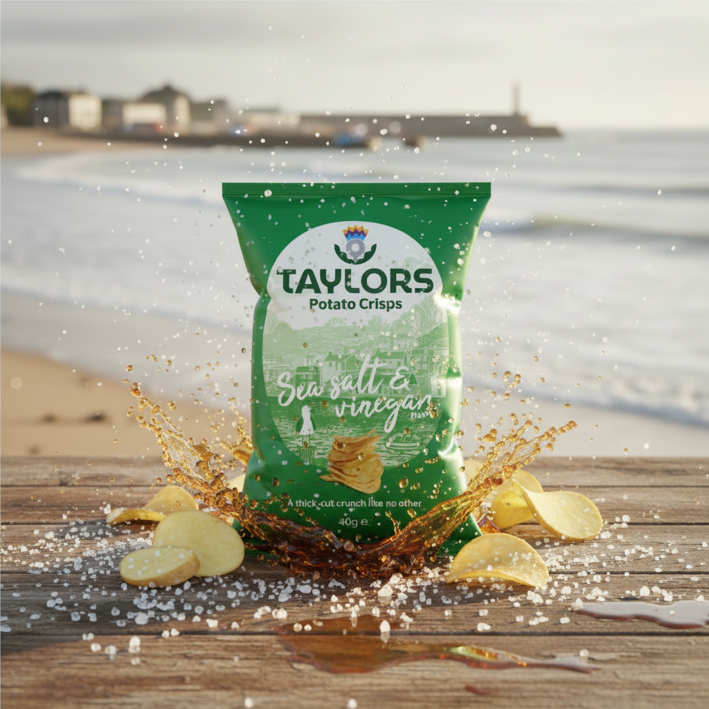 Taylors of Scotland Sea Salt And Vinegar 40g Single Bag