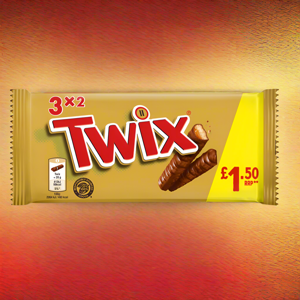 Twix Chocolate Biscuit Bars Multipack 3 x 40g £1.50