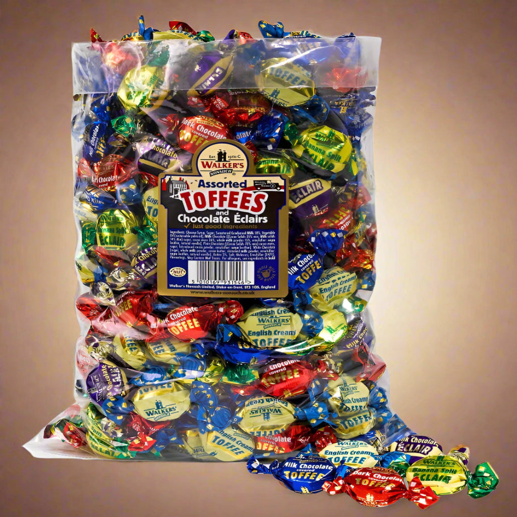 Walker's Nonsuch Assorted Toffees & Eclairs 100g