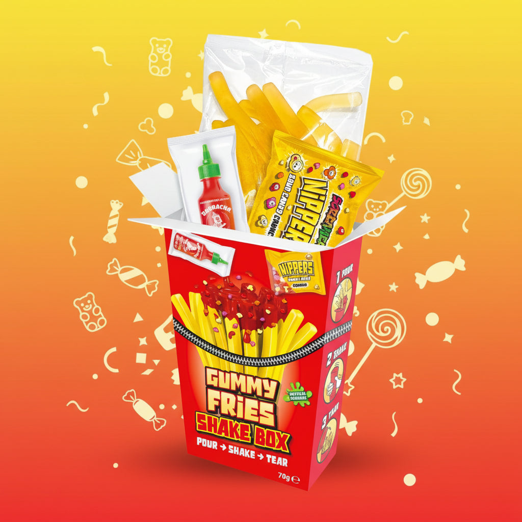 Zed Candy Screamers Gummy Fries Shake Box 70g