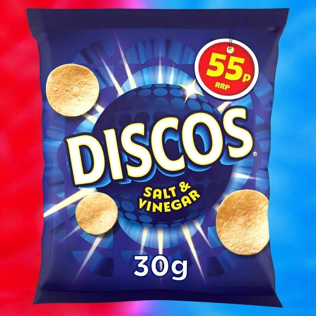 Discos Salt And Vinegar Crisps 30g Single Packet