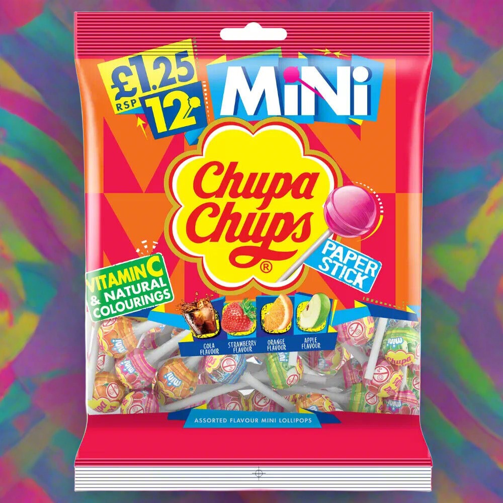 Chupa Chups Mini Assorted Flavour Mini Lollipops 