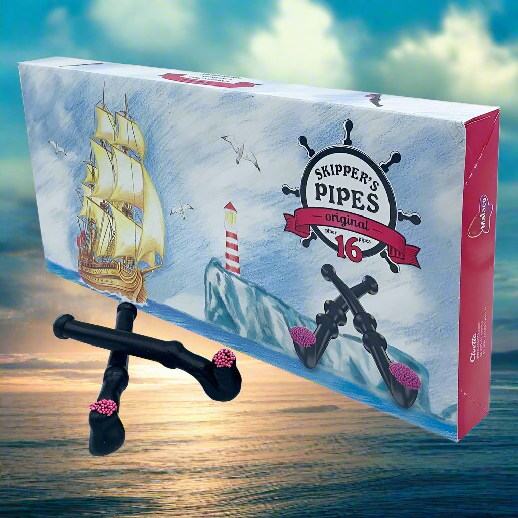 Skippers Original Liquorice Pipes 16 Pack