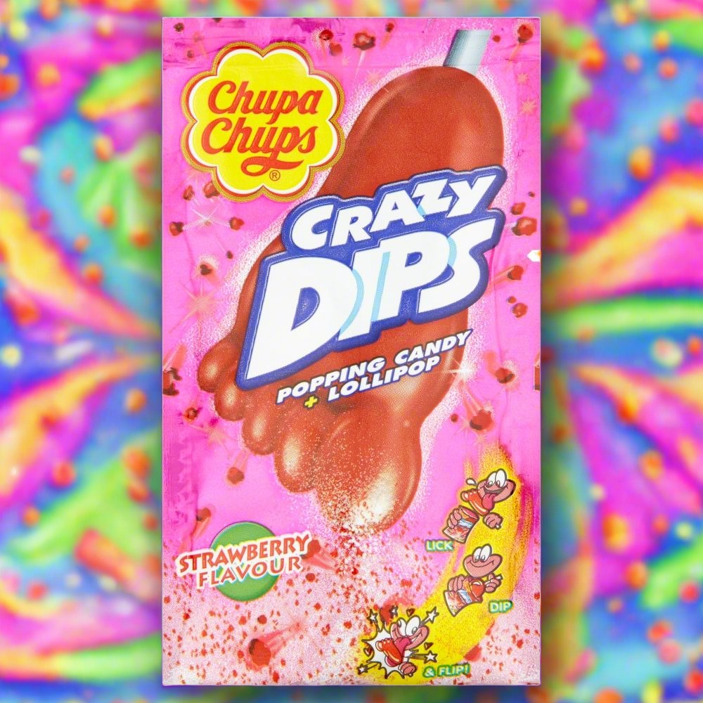 Chupa Chups Crazy Dips Lollipop And Dip 14g