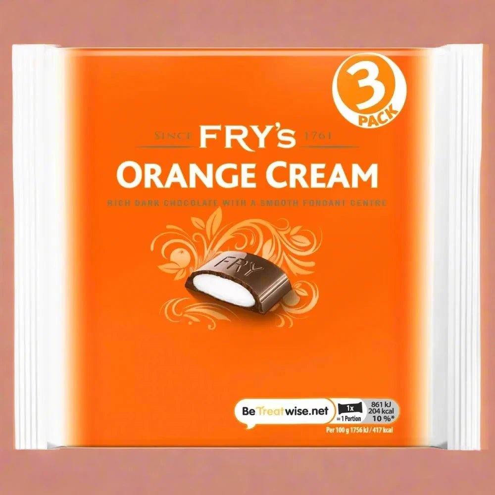 Fry's Orange Cream Chocolate Bar 3 Pack 147g