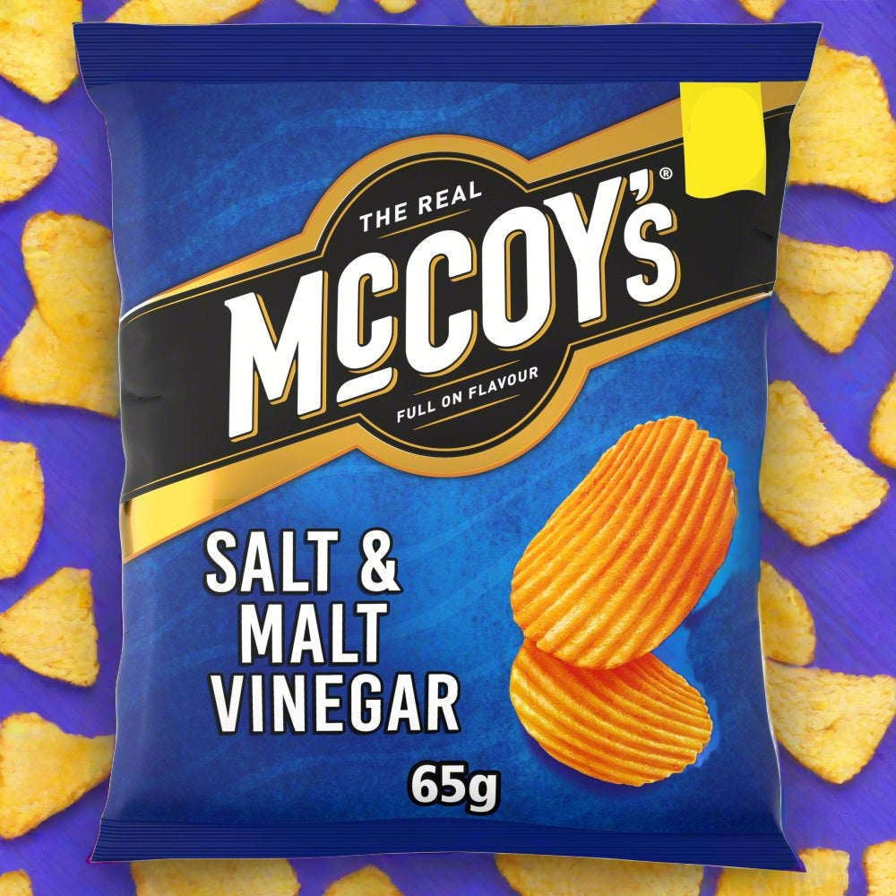 McCoy's Salt & Malt Vinegar Sharing Crisps 65g £1.35