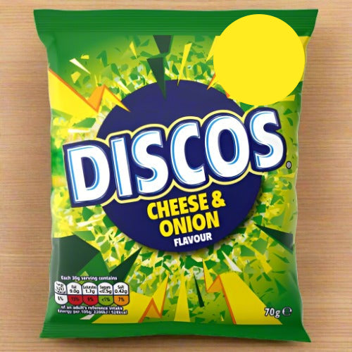Discos Cheese & Onion Crisps 70g