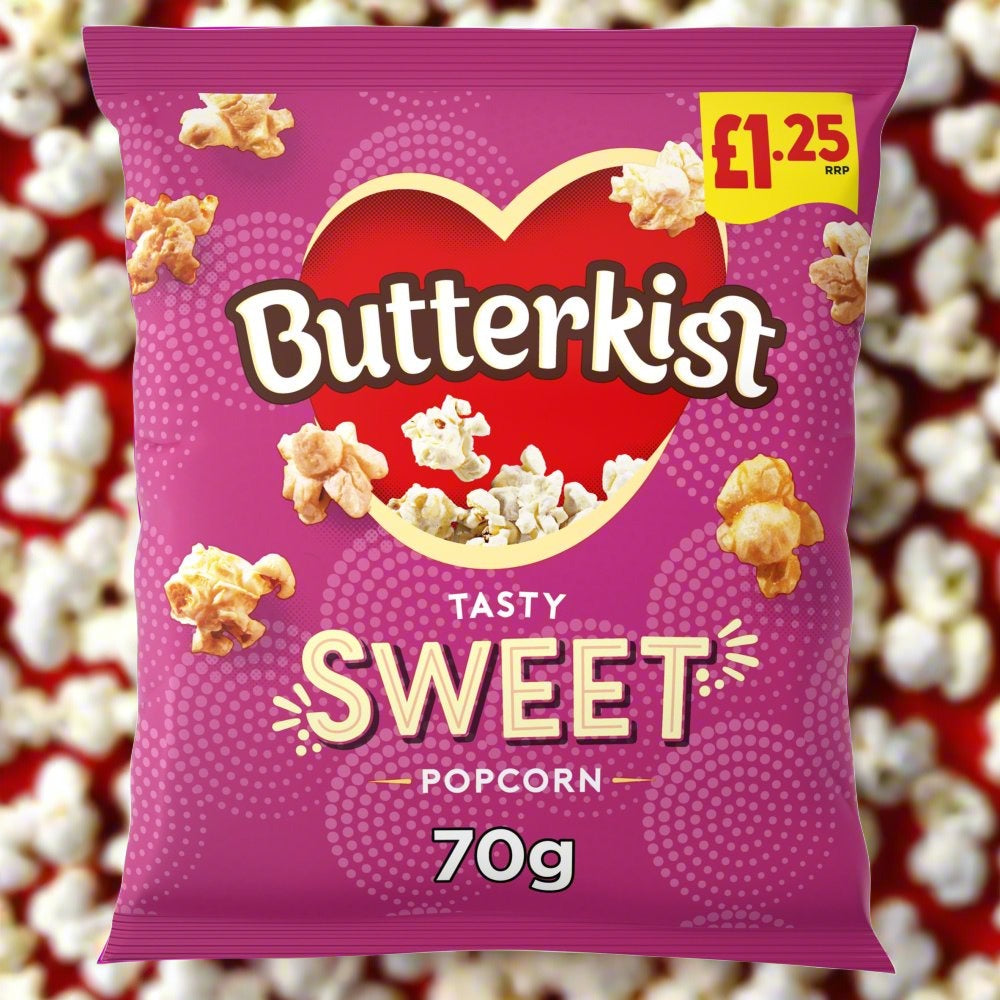 Butterkist Sweet Popcorn 70g £1.25 PMP
