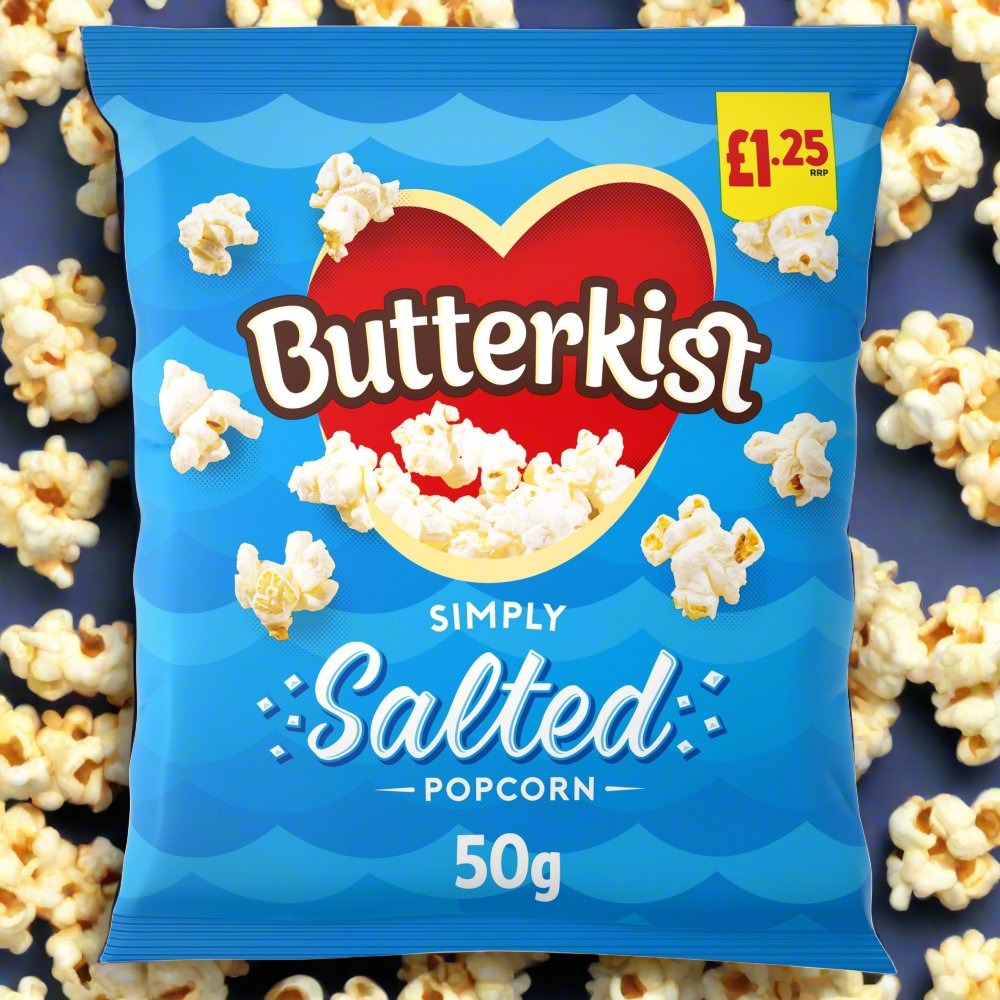 Butterkist Simply Salted Popcorn 50g, £1.25 PMP