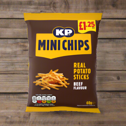 KP Mini Chips Beef 60g Single Packet