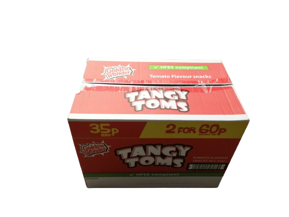 Golden Wonder Tangy Toms Corn Snacks 22g 36 Pack