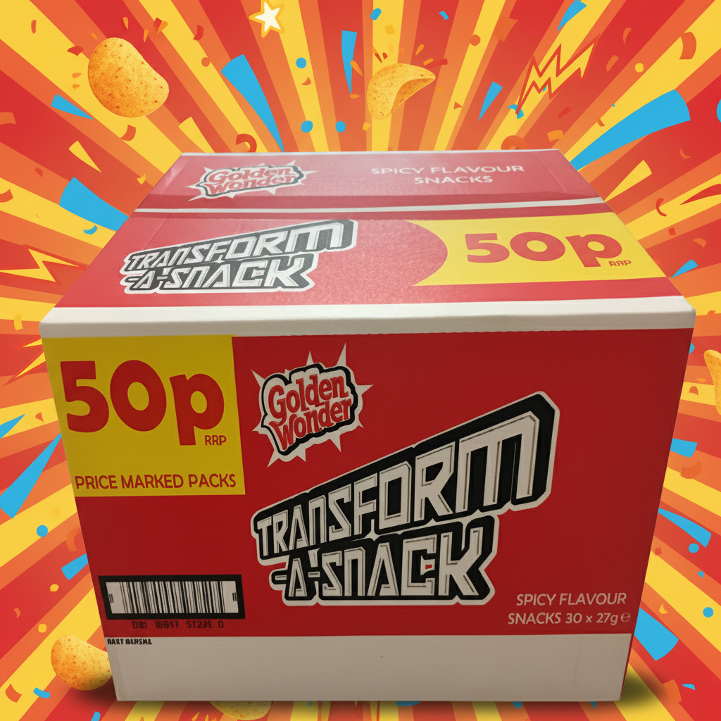 Golden Wonder Transform A Snack Spicy 27g Full Box 30 Pack