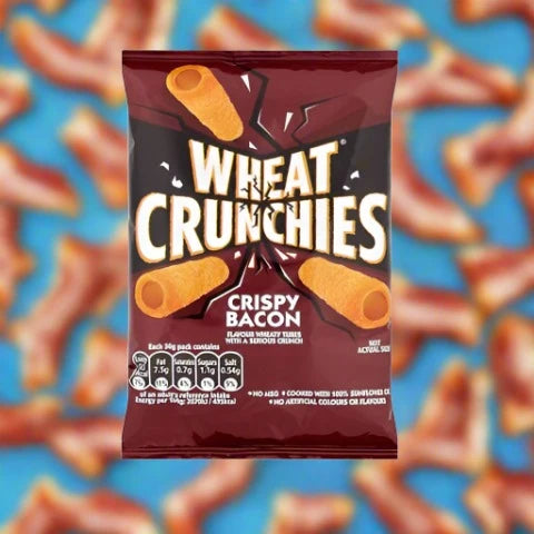 Wheat Crunchies Crispy Bacon Flavour Snacks 32g Single Packet