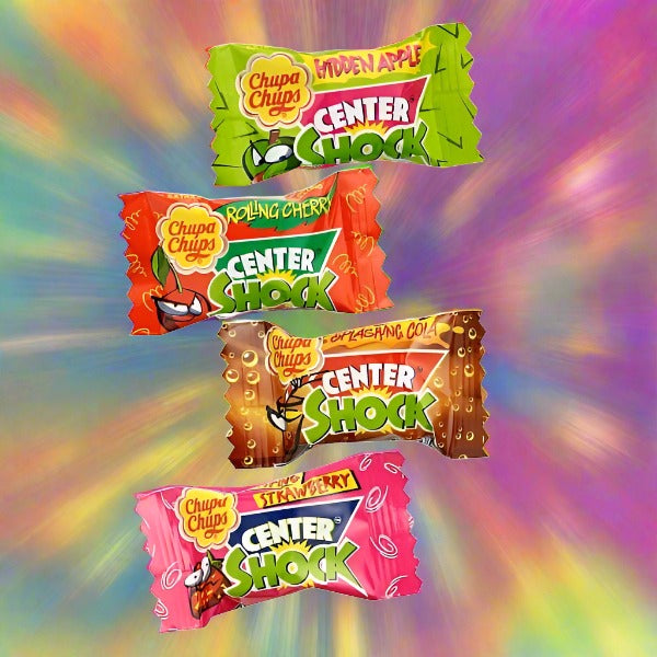 Chupa Chups Center Shock Sour Mixed Flavour Single Sweet 4g