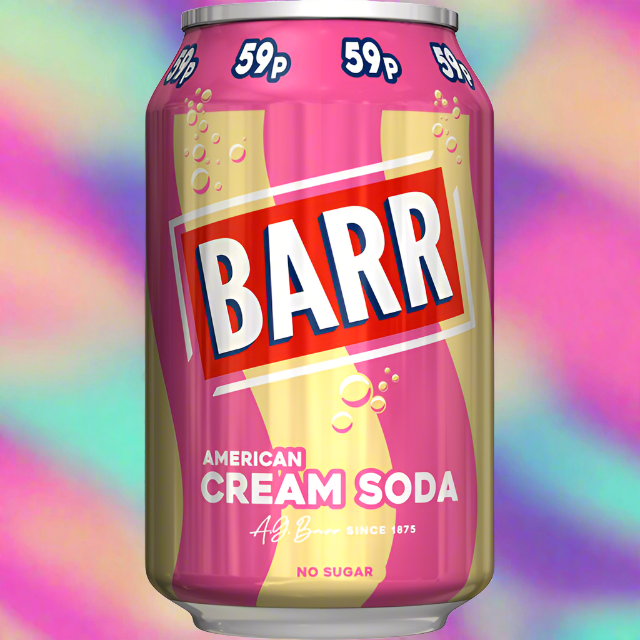 Barr American Cream Soda 330ml Can