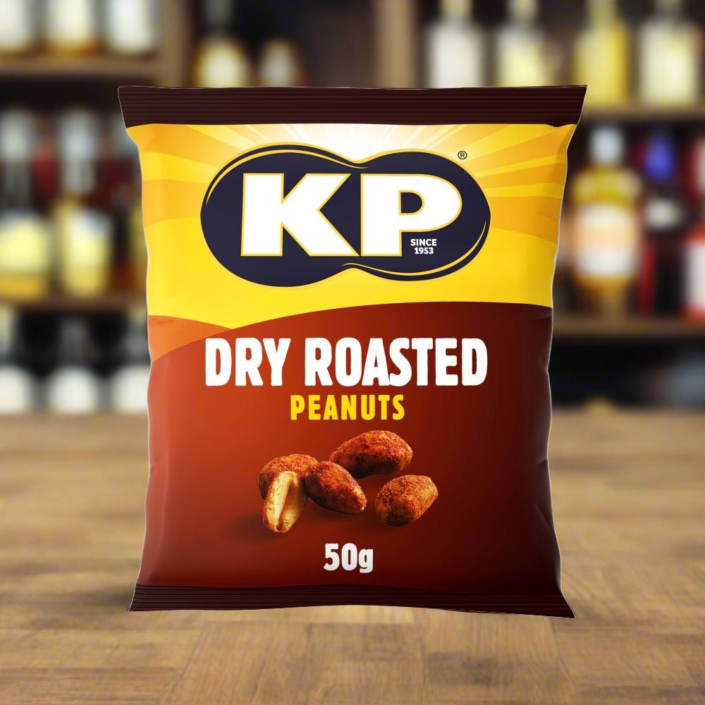 KP Dry Roasted Peanuts 50g 21 Pack on Pub Card