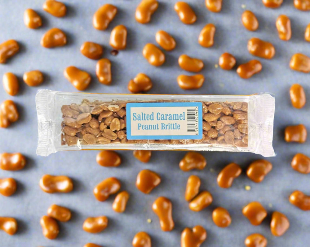 The Real Candy Co. Salted Caramel Peanut Brittle Bar 100g