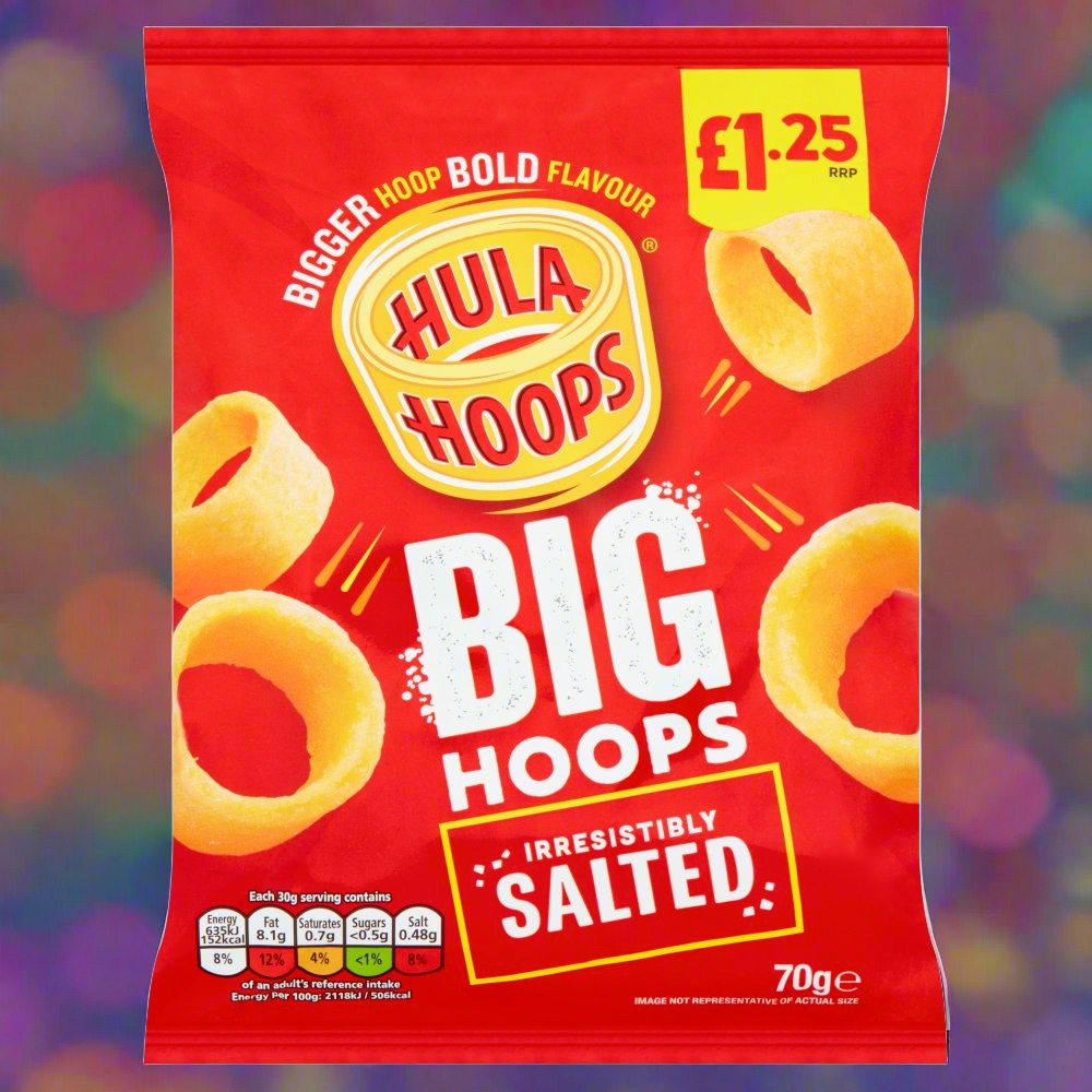 Hula Hoops Big Hoops Original Crisps 70g £1.25