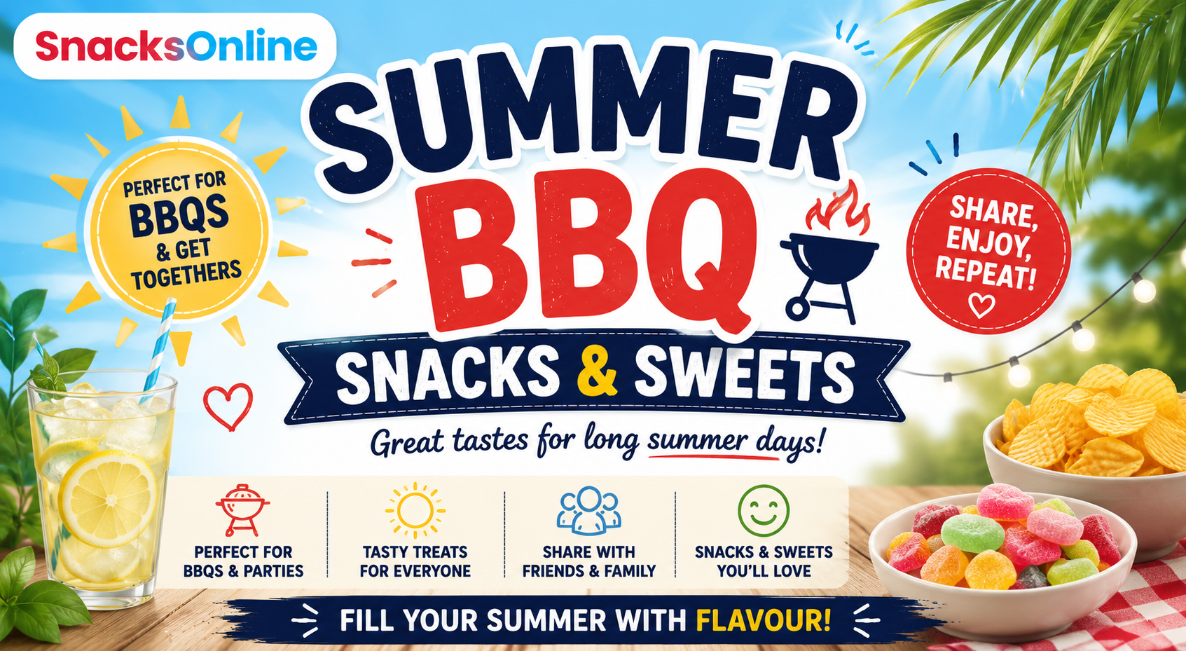 ☀️ Summer BBQ Snacks & Sweets