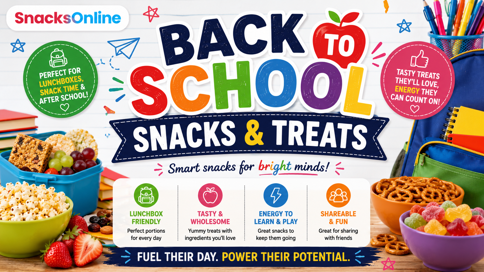 🎒 Back to School Snacks & Treats
