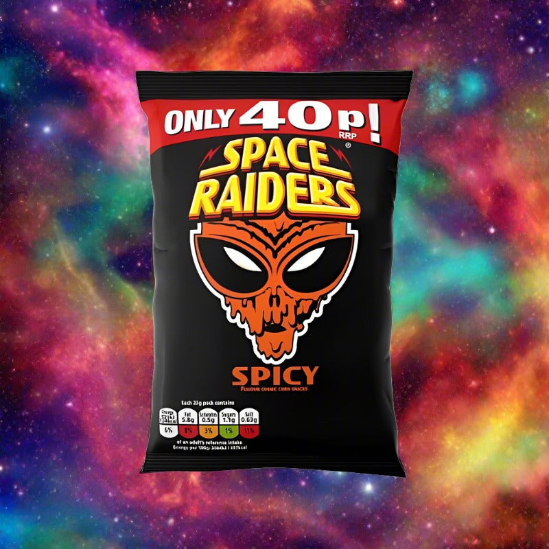 Space Raiders Spicy Snacks 25g Single Packet