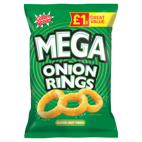 Golden Wonder Mega Rings Onion Pm £1.00 50g