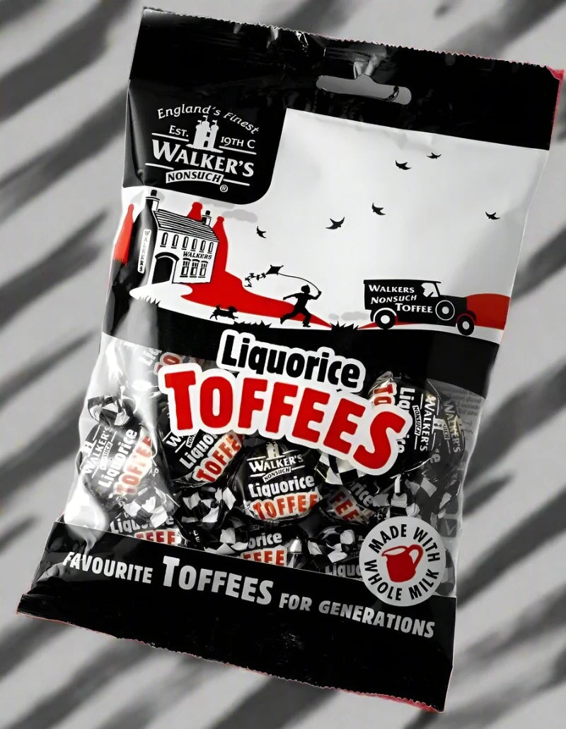 Walker's Nonsuch Liquorice Toffee Bags 102g