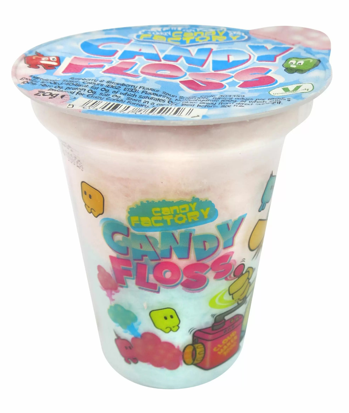 Crazy Candy Factory Candy Floss Cups 20g