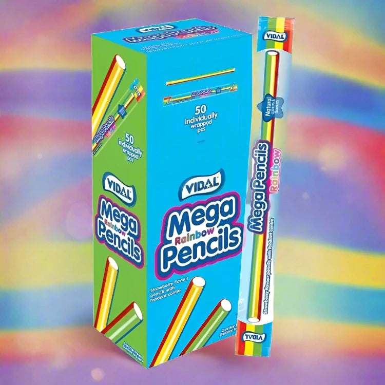 Vidal Mega Rainbow Pencils 25g