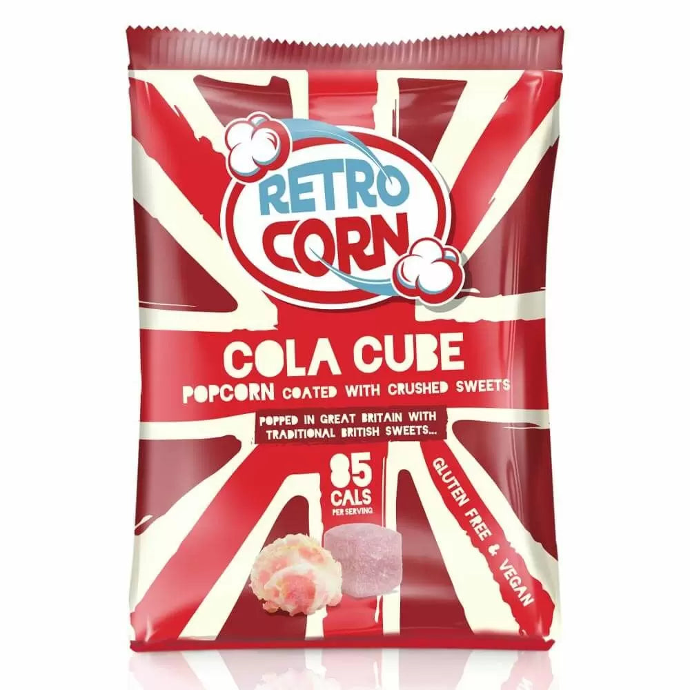 Retrocorn Cola Cube Popcorn Bags 35g
