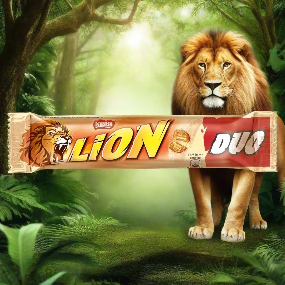 Lion White Chocolate Duo Bar 60g