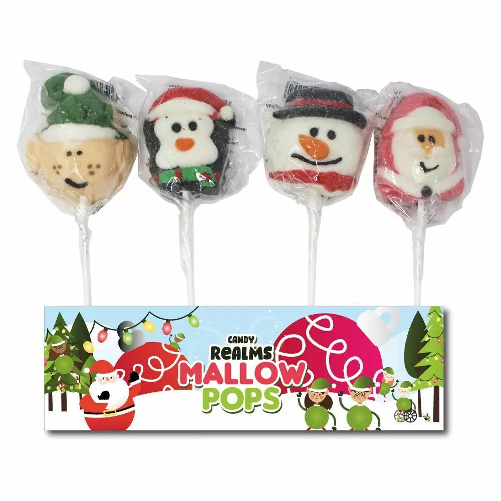 Candy Realms Christmas Mallow Pops 45g