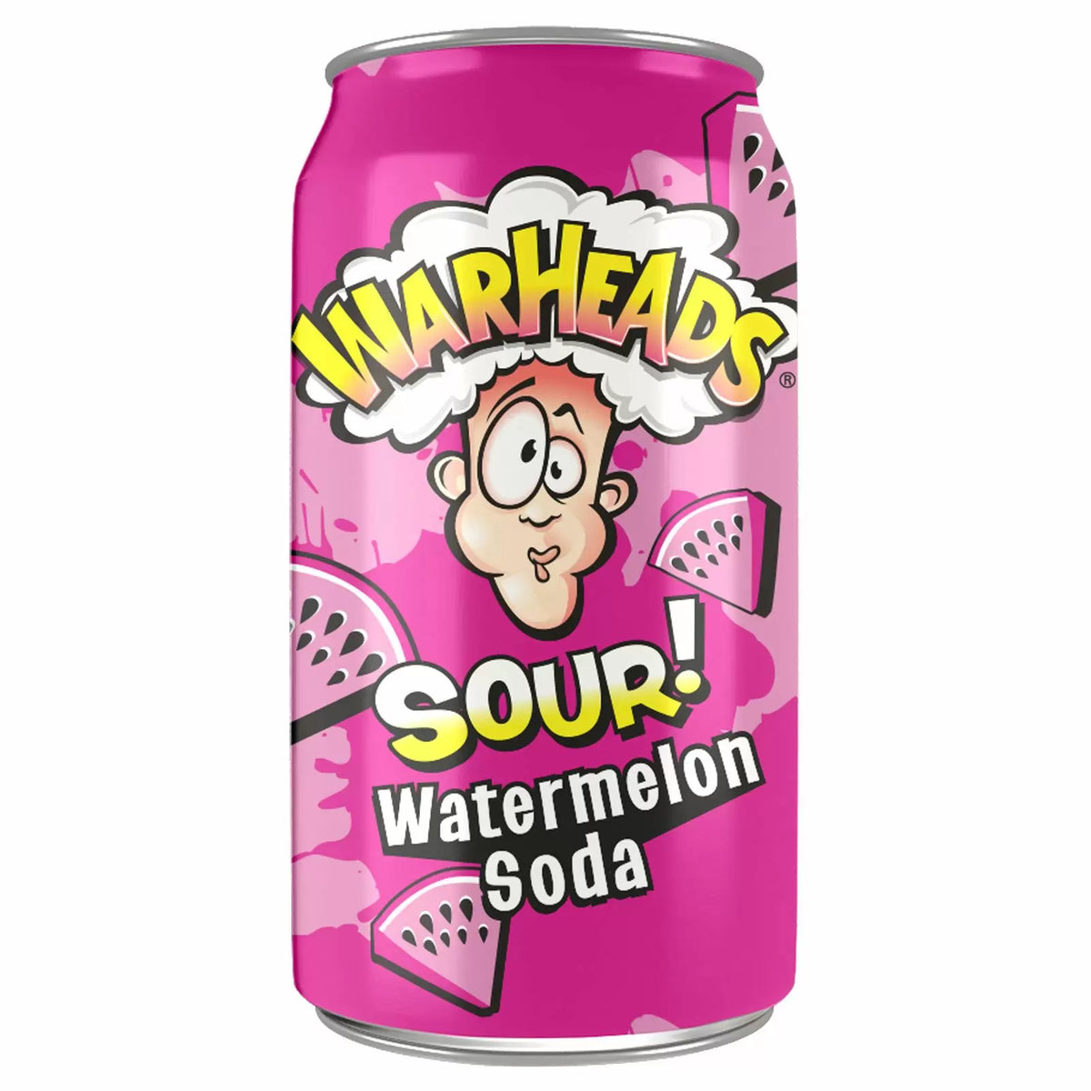 Warheads Sour Watermelon Soda Cans 355ml